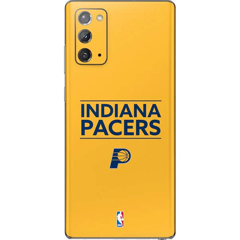 NBA Indiana Pacers Standard - Yellow Galaxy Note20 5G Skin